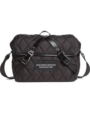 DSquared² Heritage Messenger Bag - Black