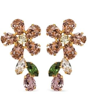 Jennifer Behr Orecchini A Fiore Odelia - Bianco