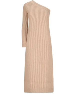 Max Mara Arda1234 Ribbed Viscose Dress in Brown | Lyst Canada