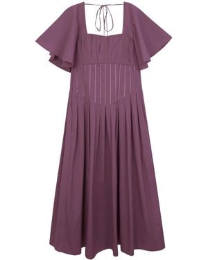 Isolda Robe Gigi À Coupe Longue - Violet