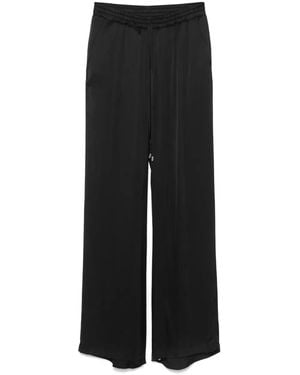 ERMANNO FIRENZE Broek Met Wijde Pijpen - Zwart