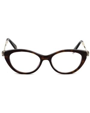 BVLGARI Serpenti Cat-Eye Glasses - Brown
