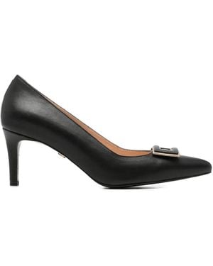 SERGIO MORETTI FIRENZE Buckle-Detail Pointed-Toe Pumps - Black