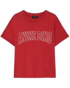 Anine Bing Shelley T-Shirt - Red