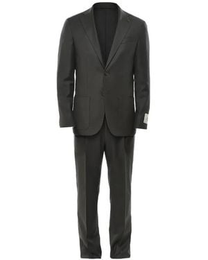 Corneliani Costume À Veste À Simple Boutonnage - Black