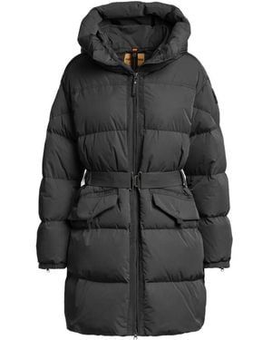 Parajumpers Gesteppte Rosehall Jacke Mit Gürtel - Schwarz