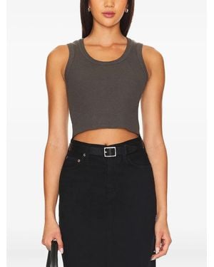 Agolde クロップド タンクトップ - ブラック