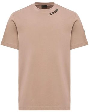 Moncler T-Shirt À Logo Imprimé - Pink