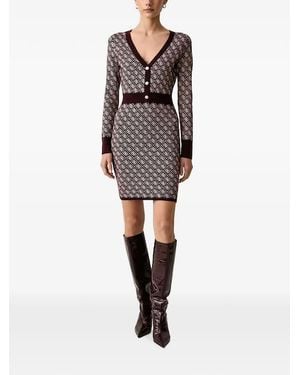 Guess Robe Courte Aubrey À Motif Monogrammé - Multicolour