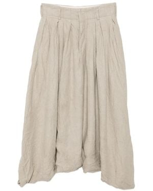 Comme des Garçons Gathered Voluminous Pants - Natural