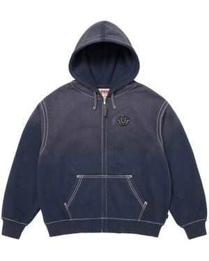 Supreme X True Religion Zip-Up Hoodie - Blue