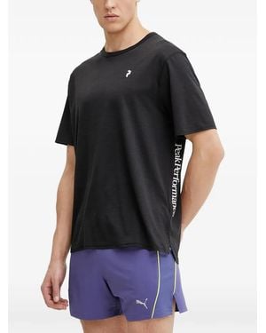 Peak Performance Trail Logo T-Shirt - Black