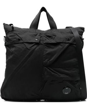 C.P. Company Borsa Tote Con Tasca - Nero