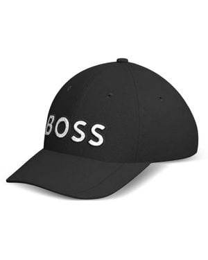 BOSS Logo-Lettering Cap - Black
