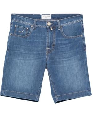 Jacob Cohen Logo-Patch Shorts - Blue