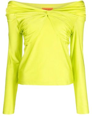 Stine Goya Schulterfreie Yuna Bluse - Gelb