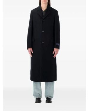 Sporty & Rich Abrigo Con Logo - Negro