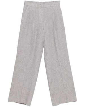 Peserico Pleated-Design Trousers - White