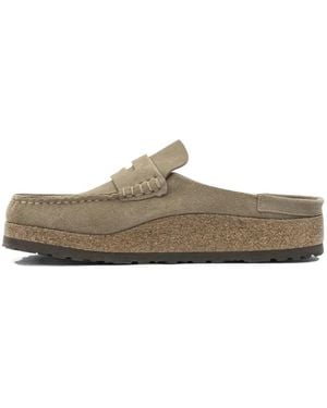 Birkenstock Suede Slip-On Mules - White