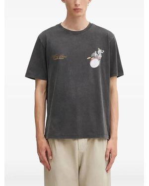 Filling Pieces Graphic-Print T-Shirt - Grey