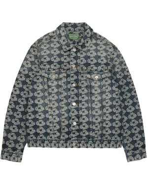 DENIM TEARS Jacquard Wreath Denim Jacket - Grey