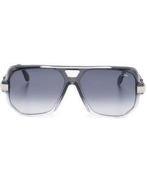 Cazal Geometric-Frame Sunglasses - Blue