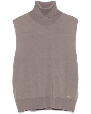 Kaos Wollen Top - Bruin