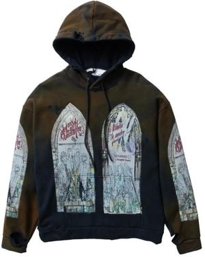 Who Decides War Distressed Graphic Hoodie - Black