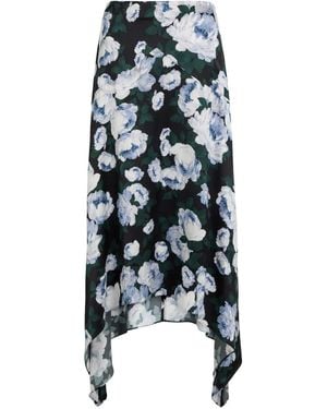 Stella McCartney Floral-Pattern Asymmetrical Skirt - White
