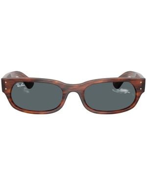 Ray-Ban Occhiali Da Sole Rettangolari - Grigio