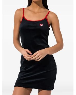 Fila Dylana Logo-Patch Bodycon Dress - Black