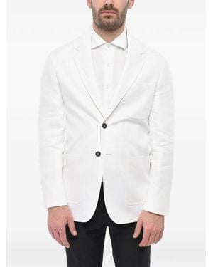 Corneliani Circle Patch-Pocket Blazer - White