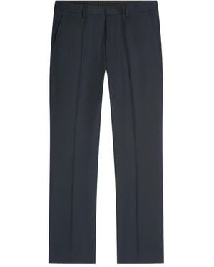 Dries Van Noten Cotton-Blend Straight-Leg Trousers - Blue