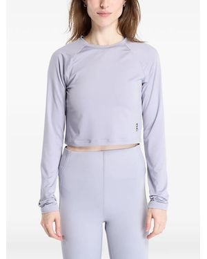 On Shoes Cropped Raglan-Sleeve T-Shirt - Purple