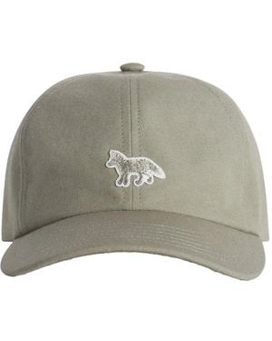Maison Kitsuné Fox-Motif Baseball Hat - Grey