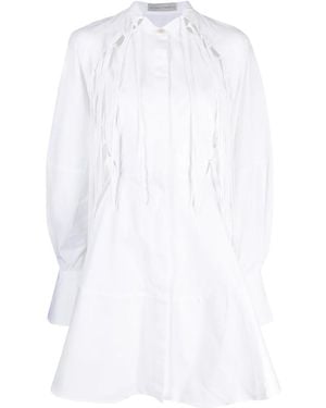 Palmer//Harding Connected Cotton Flared Dress - White