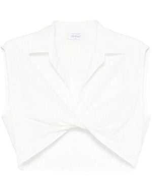 Off-White c/o Virgil Abloh V-Neck Tank Top - White