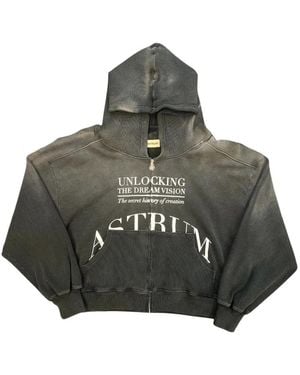 Astrum Sudadera De Canalé Con Capucha - Gris