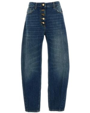 Elisabetta Franchi Button-Fly Jeans - Blue