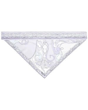 PUCCI Patterned Triangular Scarf - ホワイト