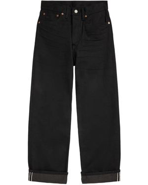 RRL Vaqueros De Talle Alto - Negro
