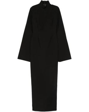 Solace London Josefine Long-Sleeve Maxi Dress - Black