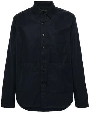 Aspesi Poplin Patch-Pocket Shirt - Blue