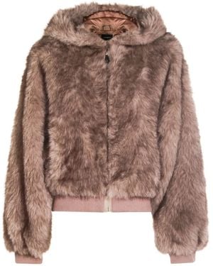 Lou Andrea Hooded Jacket - Brown