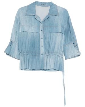 Ermanno Scervino Viscose Shirt - Blue