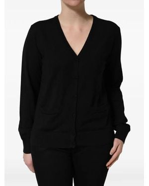 Dolce & Gabbana Button-Up Wool Cardigan - Black