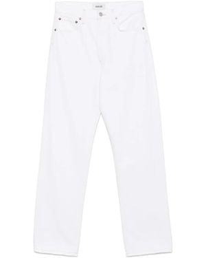 Agolde Jeans Mit Hohem Bund - Weiß