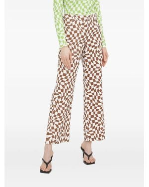 Résumé Checkerboard Pants - White