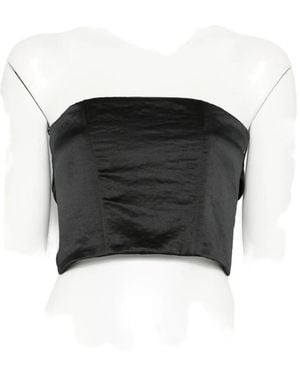 Forte Forte Cropped Top - Black