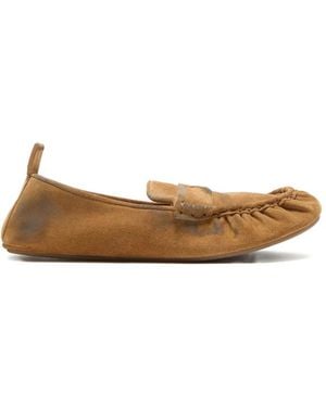 Acne Studios Loafer Aus Wildleder - Weiß